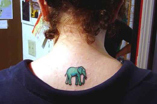 Tattoo uploaded by Nicolas Morin • Elephant black and grey • Tattoodo